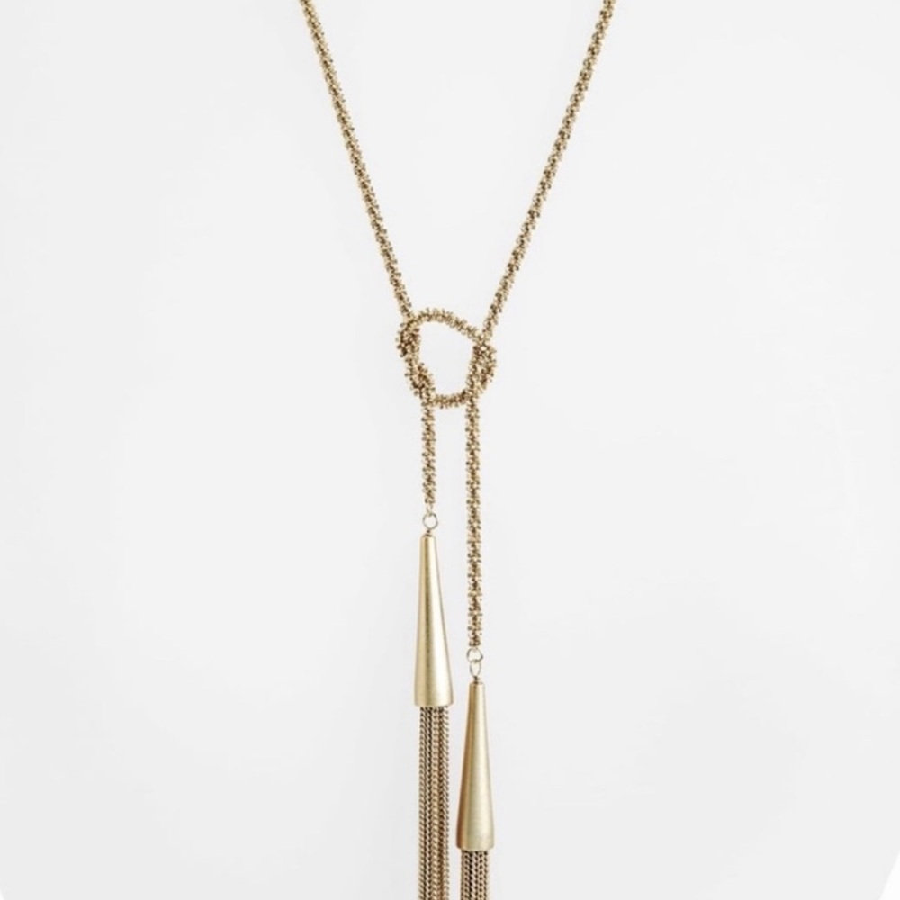 Kendra Scott Gold Lariat Necklace